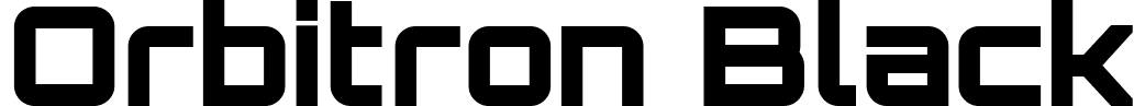 Orbitron Black font - orbitron-black.ttf