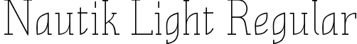 Nautik Light Regular font - Nautik Light.ttf