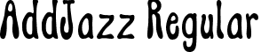 AddJazz Regular font - AddJazz.ttf