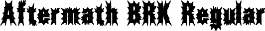 Aftermath BRK Regular font - Aftermath (BRK).ttf