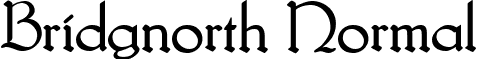 Bridgnorth Normal font - Bridgnorth.ttf