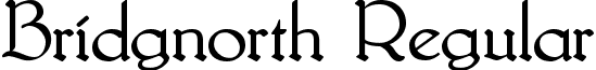 Bridgnorth Regular font - Bridgnorth-Regular.ttf