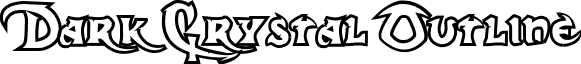 Dark Crystal Outline font - Dark Crystal Outline.ttf