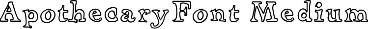 ApothecaryFont Medium font - Apothecary Font.ttf