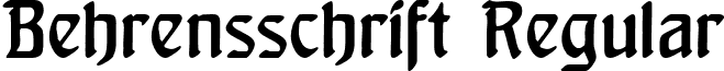 Behrensschrift Regular font - Behrensschrift.ttf