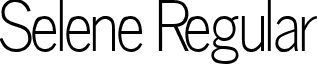 Selene Regular font - Selene.ttf