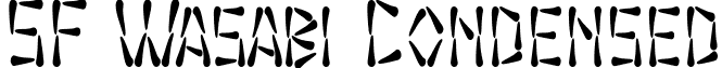 SF Wasabi Condensed font - SF Wasabi Condensed.ttf