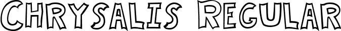 Chrysalis Regular font - CHRYSALI.TTF