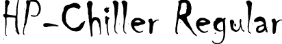 HP-Chiller Regular font - HP-Chiller.ttf