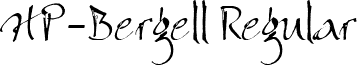 HP-Bergell Regular font - HP-Bergell.ttf