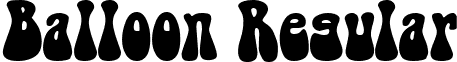 Balloon Regular font - Balloon.ttf