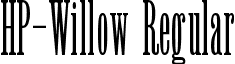 HP-Willow Regular font - HP-Willow.ttf
