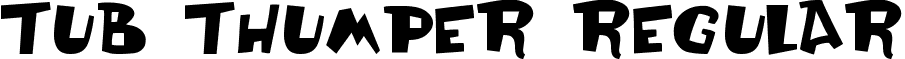 Tub Thumper Regular font - OlliCompolli.TTF
