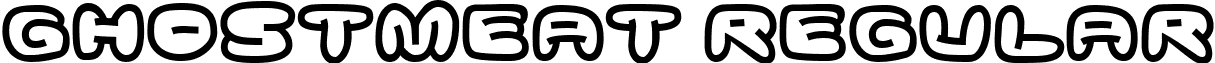 Ghostmeat Regular font - ghostmeat.ttf