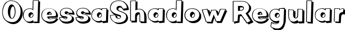 OdessaShadow Regular font - OdessaShadow.ttf