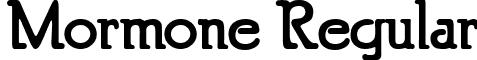 Mormone Regular font - Mormone.ttf