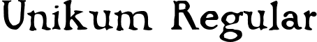 Unikum Regular font - Unikum.ttf