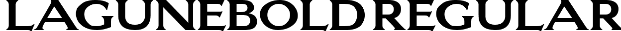 LaguneBold Regular font - LaguneBold.ttf