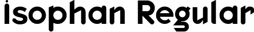 Isophan Regular font - Isophan.ttf