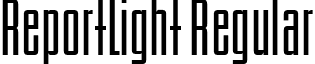 ReportLight Regular font - ReportLight.ttf