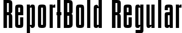 ReportBold Regular font - ReportBold.ttf