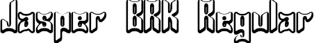 Jasper BRK Regular font - Jasper (BRK).ttf