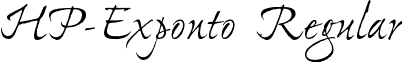 HP-Exponto Regular font - HP-Exponto.ttf