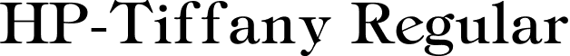 HP-Tiffany Regular font - HP-Tiffany.ttf