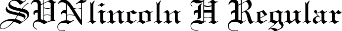 SVNlincoln H Regular font - SVNlincoln H.ttf