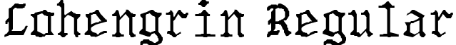 Lohengrin Regular font - Lohengrin.ttf