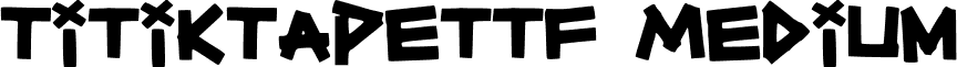 TitikTapettf Medium font - TitikTapettf.ttf