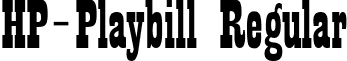 HP-Playbill Regular font - HP-Playbill.ttf
