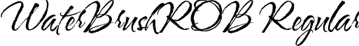 WaterBrushROB Regular font - WaterBrushROB.ttf