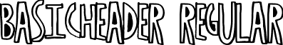 BasicHeader Regular font - BasicHeader.ttf