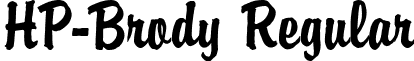 HP-Brody Regular font - HP-Brody.ttf