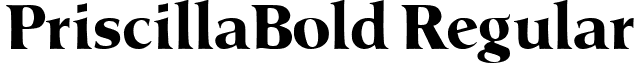 PriscillaBold Regular font - PriscillaBold.ttf