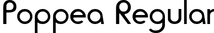 Poppea Regular font - Poppea.ttf