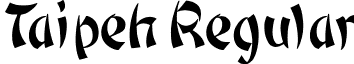 Taipeh Regular font - Taipeh.ttf