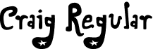 Craig Regular font - Craig-Regular.otf