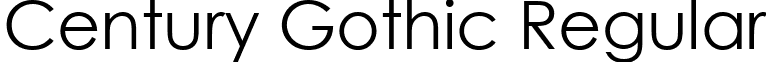 Century Gothic Regular font - GOTHIC.TTF