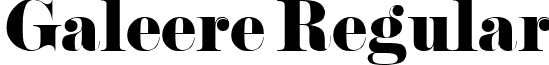 Galeere Regular font - Galeere.ttf