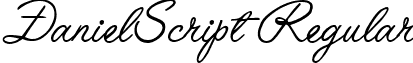 DanielScript Regular font - DanielScript.ttf