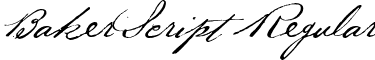 BakerScript Regular font - bakerscript.ttf