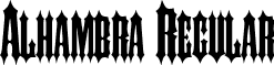 Alhambra Regular font - Alhambra.ttf