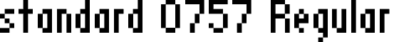 standard 0757 Regular font - standard 07_57.ttf