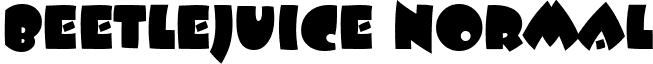 Beetlejuice normal font - BeetlejuiceRegular.ttf