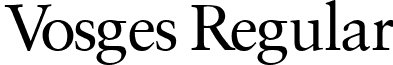 Vosges Regular font - Vosges.ttf