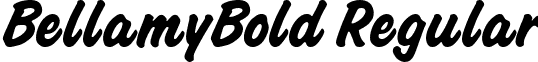 BellamyBold Regular font - BellamyBold.ttf