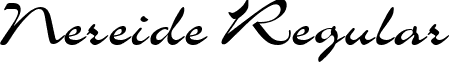 Nereide Regular font - Nereide.ttf