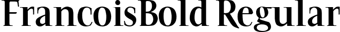 FrancoisBold Regular font - FrancoisBold.ttf